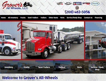 Tablet Screenshot of groversallwheels.com